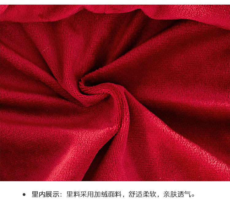 女童小香风连衣裙2024秋冬新款儿童圣诞节气质蝴蝶结加绒背心裙子详情12