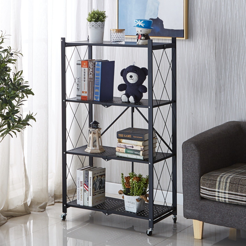 No installation required kitchen storage folding rack pic 3