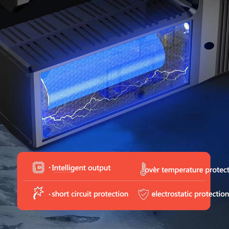 义乌闪电鹰新款太阳能充电式USB强光手电筒超亮8头led手电筒手提详情25