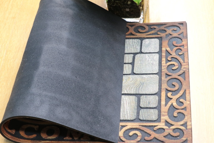 American InS-style outdoor door mat, outdoor granular flocked rubber printed door mat, anti-slip floor mat, foot mat pic 3