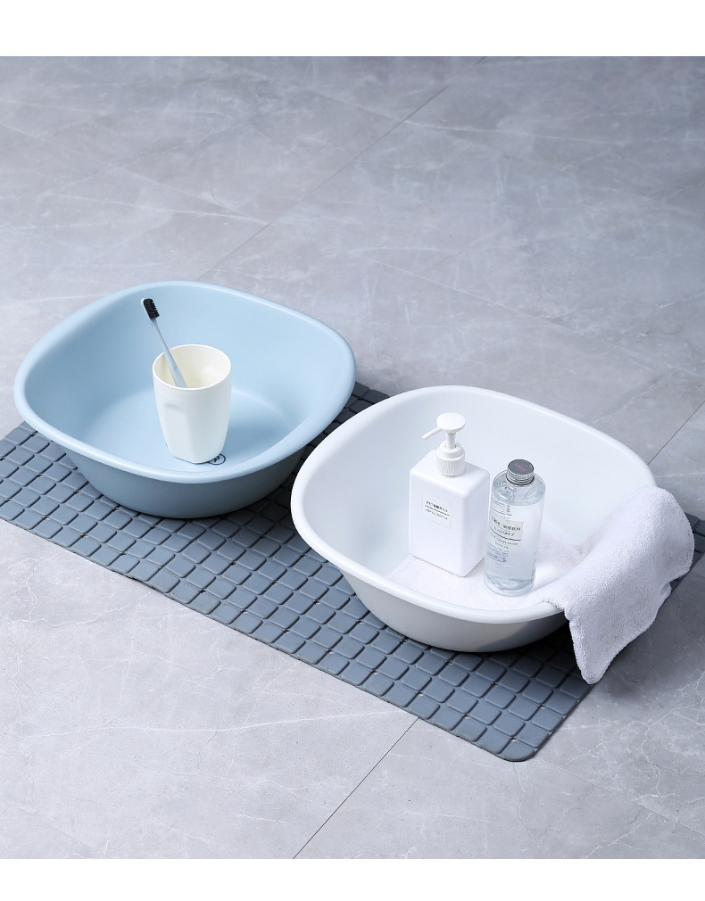 Thickened washbasin, small baby, children and student washbasin, household vegetable washing basin, large plastic foot and laundry basin pic 13
