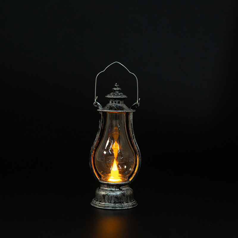 Luminous portable small horse lamp, candle lamp, creative led retro small oil lamp pic 14