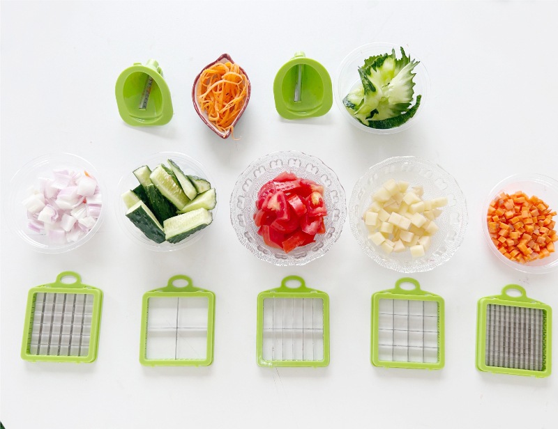 Cross-border bestseller Amazon multi-functional vegetable cutter, vegetable dicing and shredding cutter, kitchenware grater pic 7