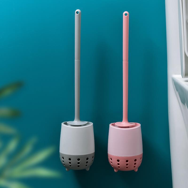 时尚商超同款清洁马桶刷多功能无死角家用软毛长柄刷带底座组合刷详情19