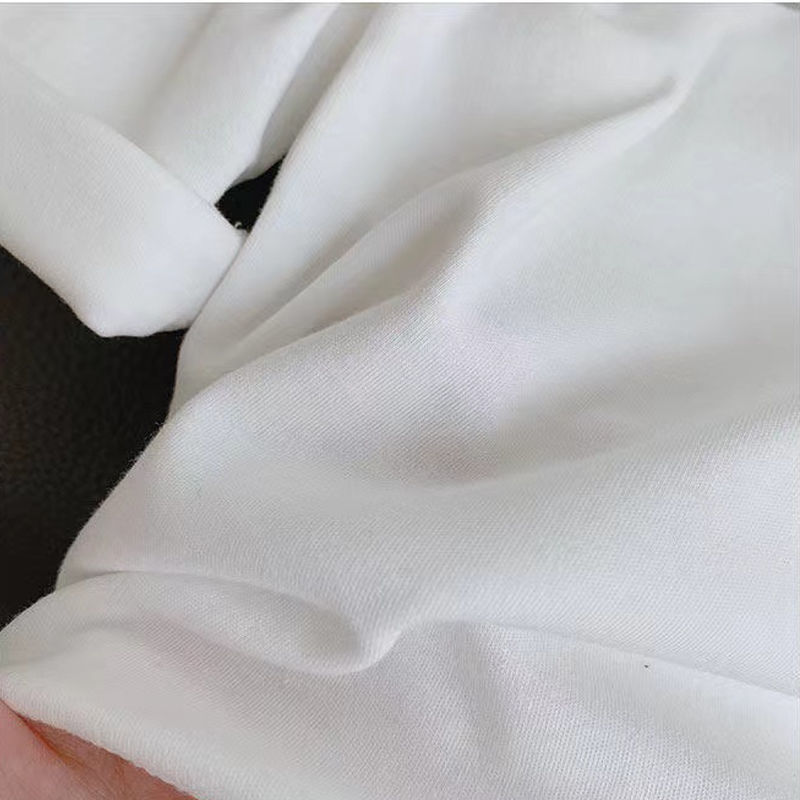 女童中长款开叉T恤2024秋季新款韩系女孩个性不规则长袖卡通上衣详情7