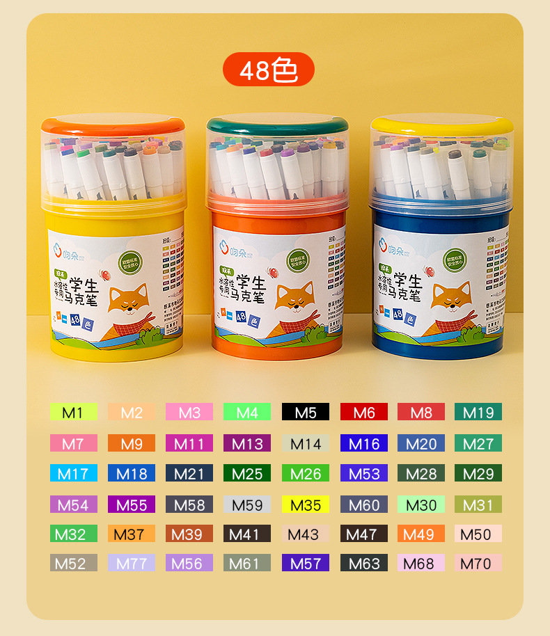 Marker pen set: 12, 24, 36 pieces. Art, drawing, planner, marking, outlining, marker pen, water-based marker pen pic 15