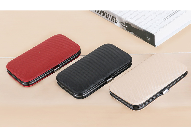 Factory direct sales 8-piece nail clipper set, solid color nail care tools, beauty and manicure multi-functional nail clipper set pic 3