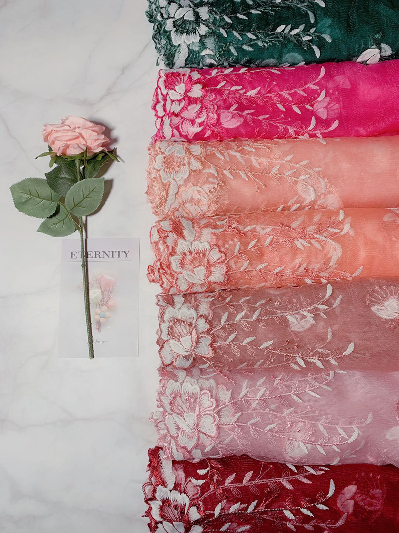 Factory direct sales of home textile accessories, embroidery, small butterfly fabric, skirts, wedding dresses, lace accessories, customization pic 11