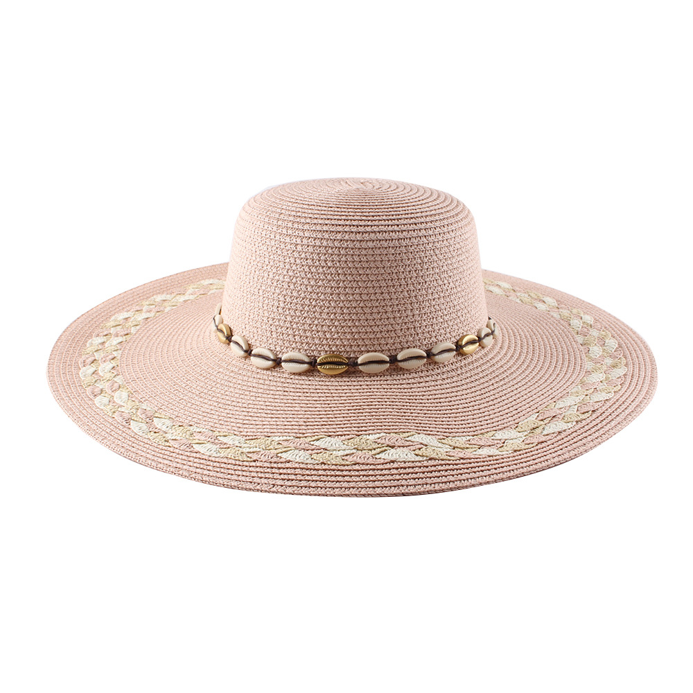 Protector solar Señora Gran longitud trenzada visera sombrero nuevo estilo sombrero de moda mujer versión coreana primavera verano viaje playa sombrero de paja personalizado pic 18