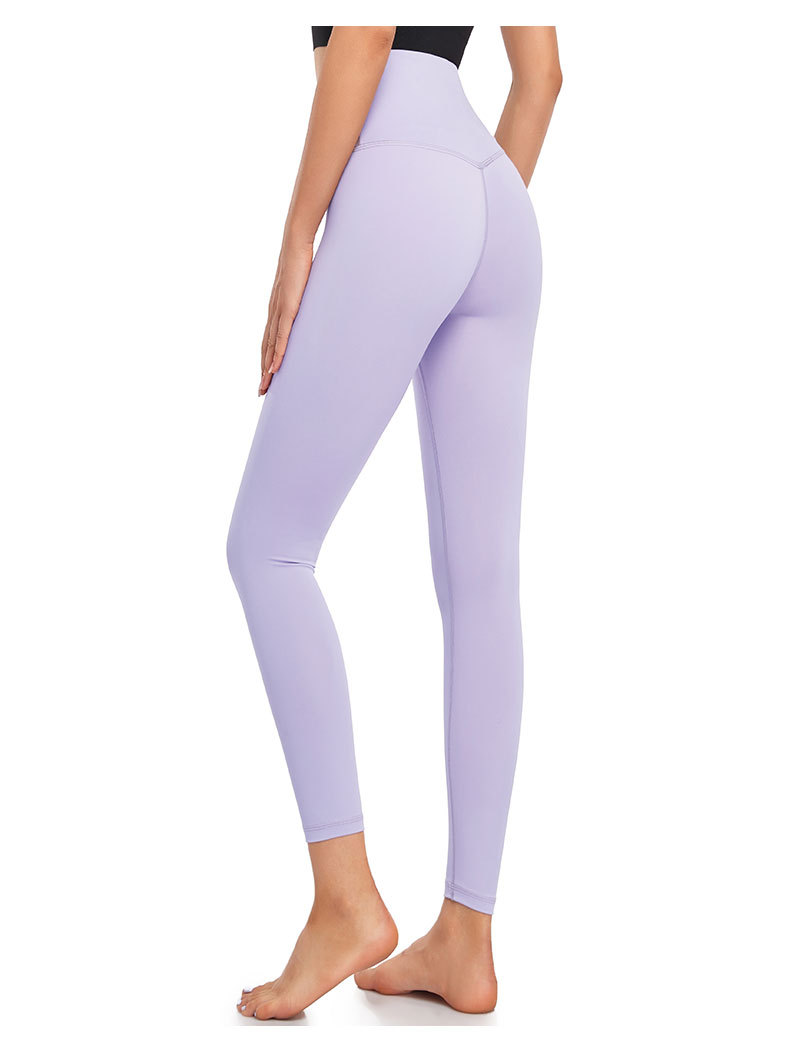 Wholesale of large-sized yoga wear, high-waisted, hip-lifting, nude running sports pants, tight pants, dance yoga pants, fitness pants for women pic 25