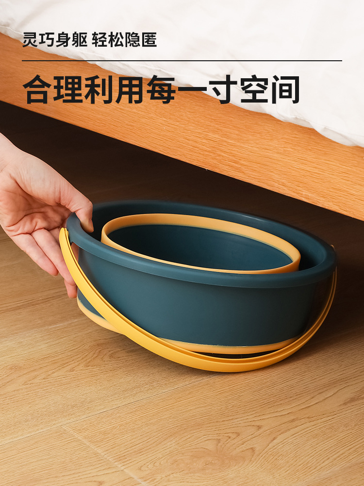 家用折叠水桶清洁水桶便携式钓鱼桶洗车桶学生宿舍提水桶详情4