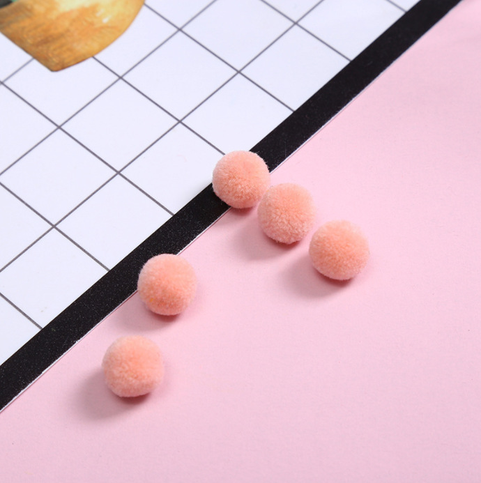 批发涤纶开司米毛线毛绒球现货2cm修圆球毛毛球帽子服装饰品配饰详情7