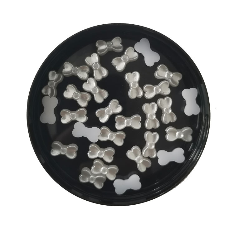 Factory direct sales of imitation pearl mobile phone diamond stickers, clothing accessories, diy handmade materials, bow tie pearls pic 4