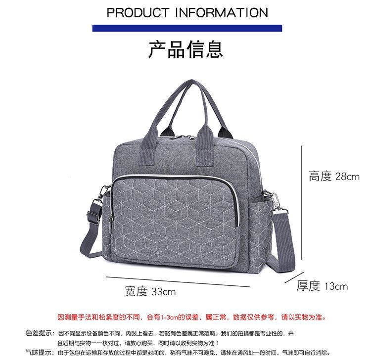 跨境时尚妈咪包女士单肩斜挎包妈妈大容量手提包待产包母婴包批发详情11