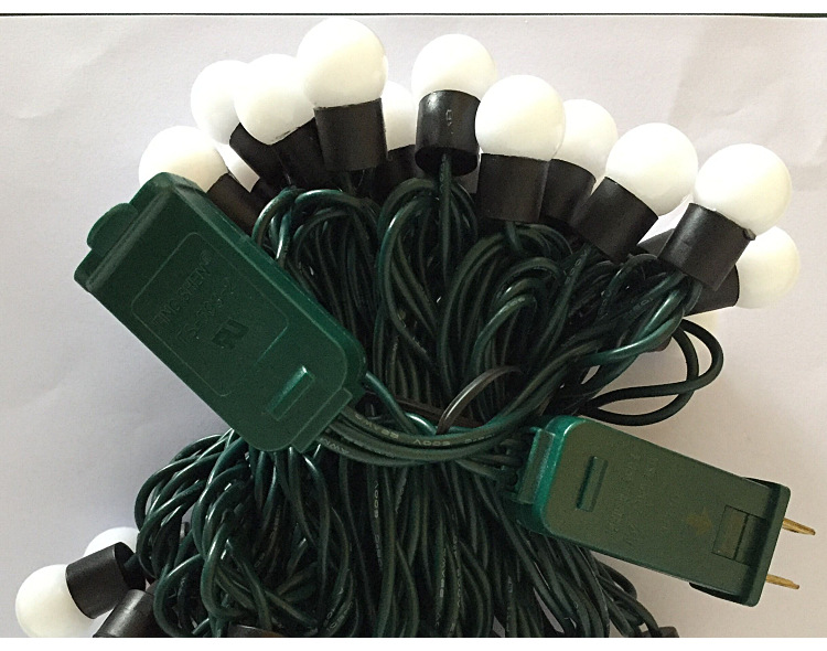 Factory direct sales of led small round ball light strings, outdoor spherical RGB seven-color light strings, decorative light strings, Halloween lights pic 5