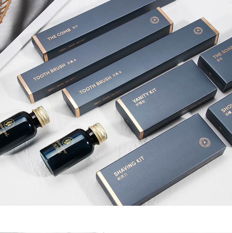 Hotel supplies: Complete set of disposable toiletries, hotel disposable toothbrushes and toothpaste sets, home hospitality slippers, disposable items, shampoo, body wash, razors, shower caps, combs pic 5