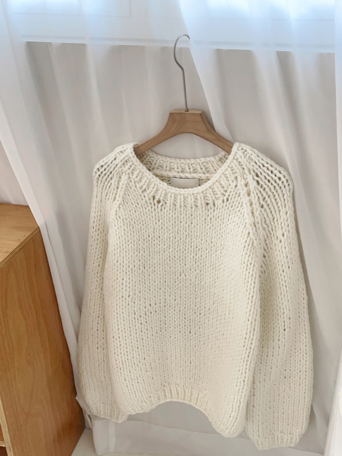 2023 in-stock Handongdaemun autumn/Winter new oun*e round-neck handcrafted pullover loose wool casual sweater top pic 16