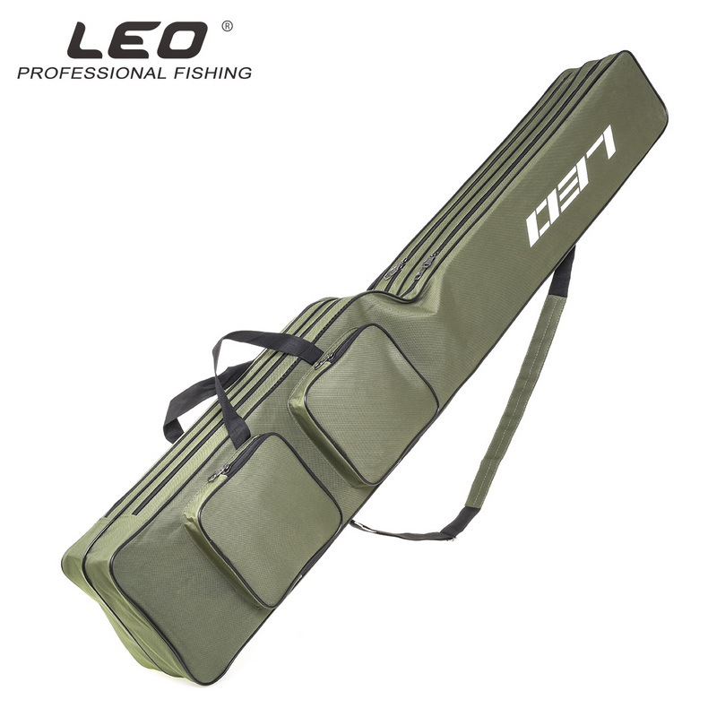 28064 LEO/ Leou [Double-Layer knife-shaped Large-belted Fishing Tackle Bag 1.3m] European-style reservoir fishing rod and sea rod Bag pic 7