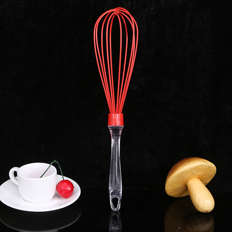 Kitchen DIY baking tools, colorful manual cream mixer and dough mixer, transparent handle egg beater manufacturer wholesale pic 6