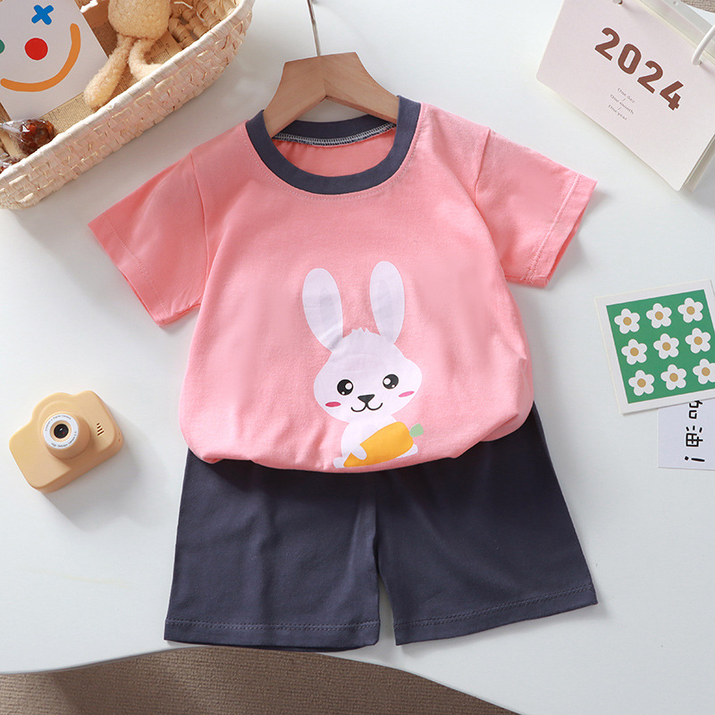 新款宝宝短袖t恤两件套纯棉男童夏装儿童半袖汗衫婴儿衣服厂家批详情5