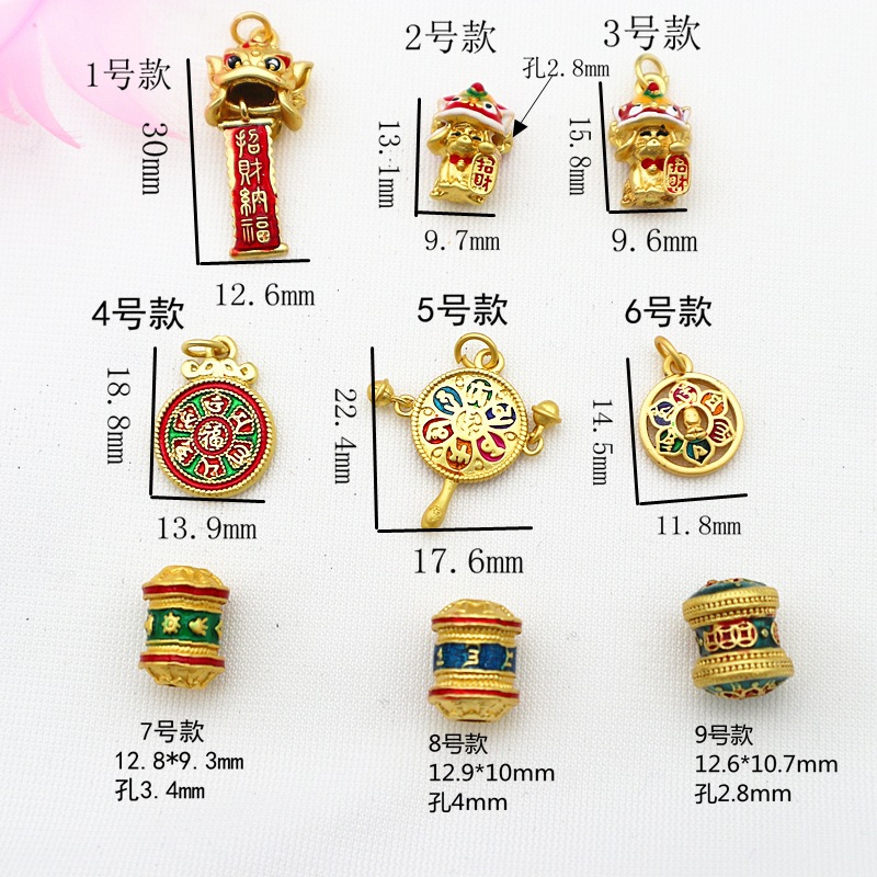 新款藏式手链 网红爆款六字手串纯手工编织diy手绳手搓棉线流苏详情3