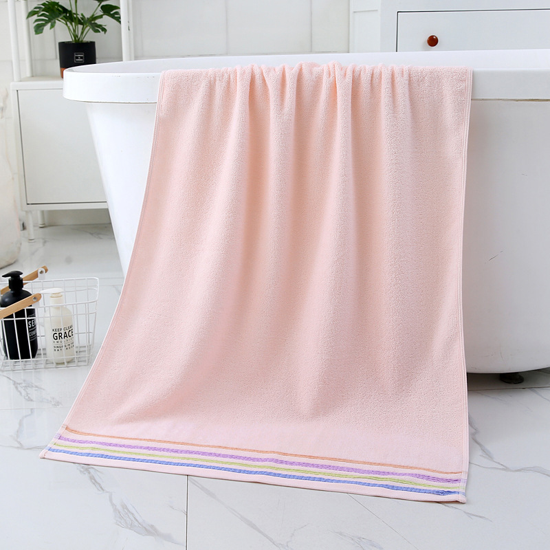 100% algodón 32 hilos toalla de baño grande 70*140cm para el hogar uso diario regalo absorbente toalla de baño puede bordar logotipo fábrica al por mayor pic 11