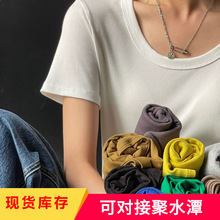 网红短款黑色打底螺纹吊带背心女夏季内搭无袖设计感外穿上衣潮详情9