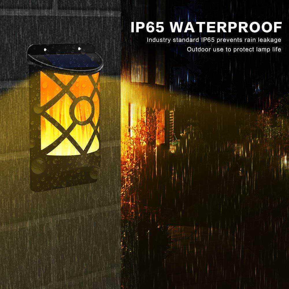 New solar wall lamps, led flame lamps, outdoor garden lamps, garden landscape decorative lamps, and household sensor street lamps pic 31