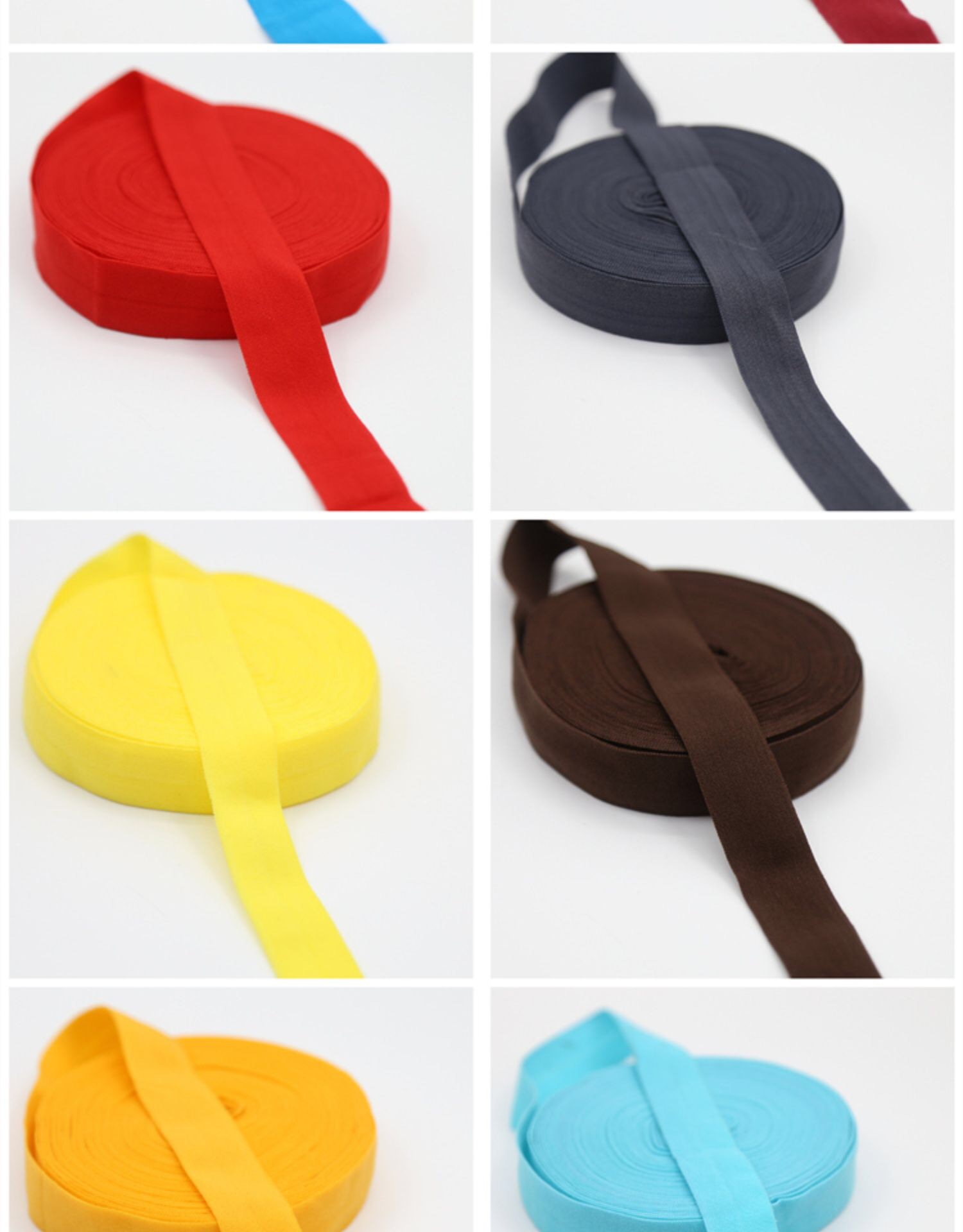 2CM nylon 7070 edge elastic band, nylon down jacket sleeve elastic color elastic edge band pic 8