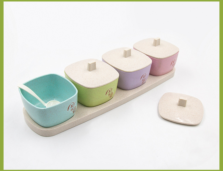 Three or four sets of seasoning boxes, salt and sugar seasoning boxes, multi-style seasoning combination sets, seasoning jars pic 16