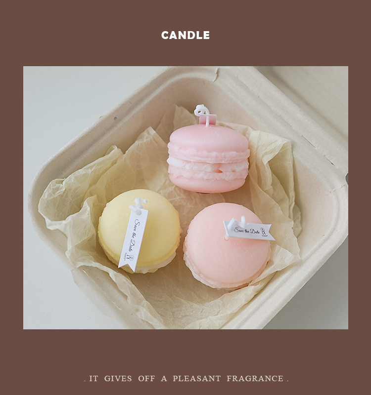 Macaron scented candles, Instagram-style photo props, diy birthday gifts pic 18