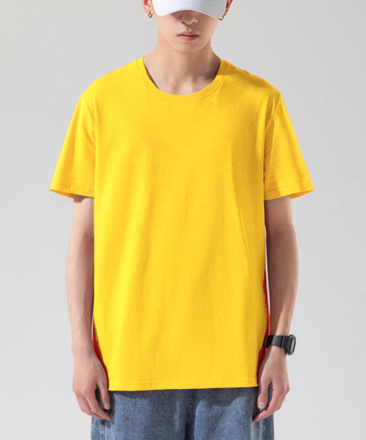 2022 New summer pure cotton short-sleeved T-shirt for men, a trendy brand for junior high school and senior high school students. Loose and versatile for middle school students on Instagram pic 3