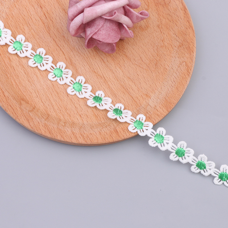 1.5CM water-soluble embroidered little bee lace, Daisy sunflower, DIY handmade accessories, clothing, hair accessories, fabric, tiled pic 4