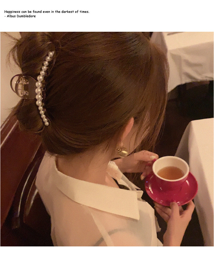 法式抓夹后脑勺发夹女ins韩国气质发卡头饰亚克力蝴蝶鲨鱼夹批发详情21