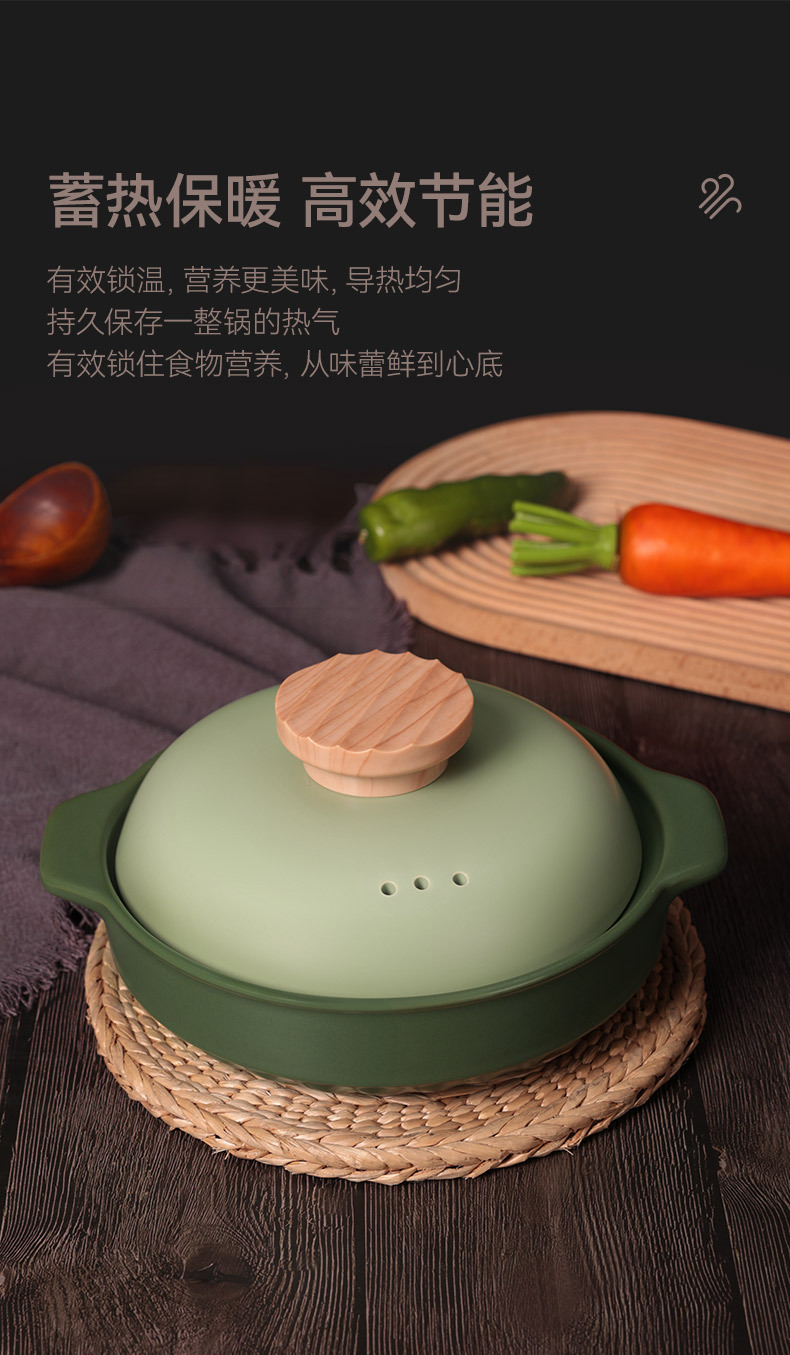 Nordic-style color-blocking clay pot stew pot, household gas open flame high-temperature resistant ceramic fashionable soup pot 煲仔饭 porridge pot pic 13