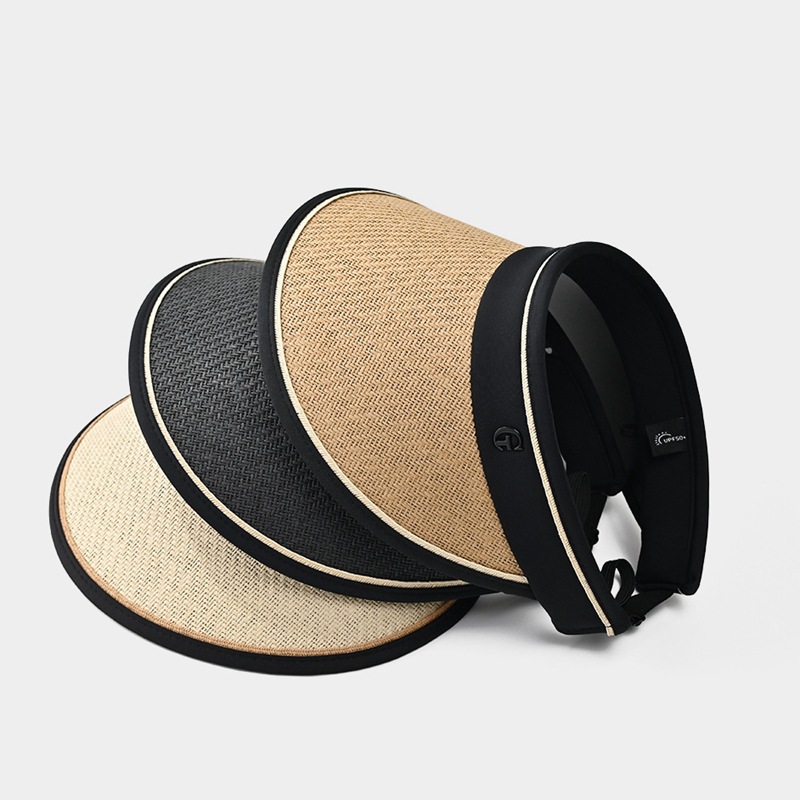 夏凉帽地摊景点热卖遮阳防晒大帽檐波浪草帽男女沙滩太阳帽10元详情8