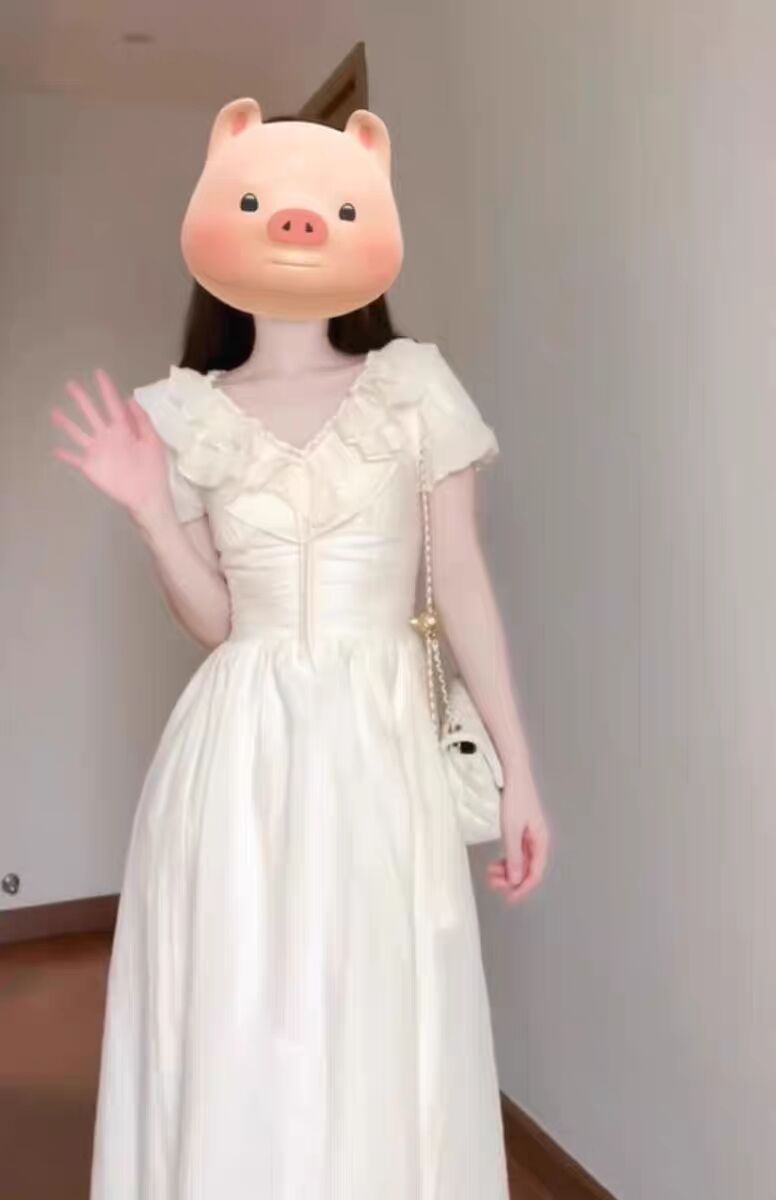 温柔风法式连衣裙女夏季2024新款超好看漂亮甜美初恋气质中长裙子详情4
