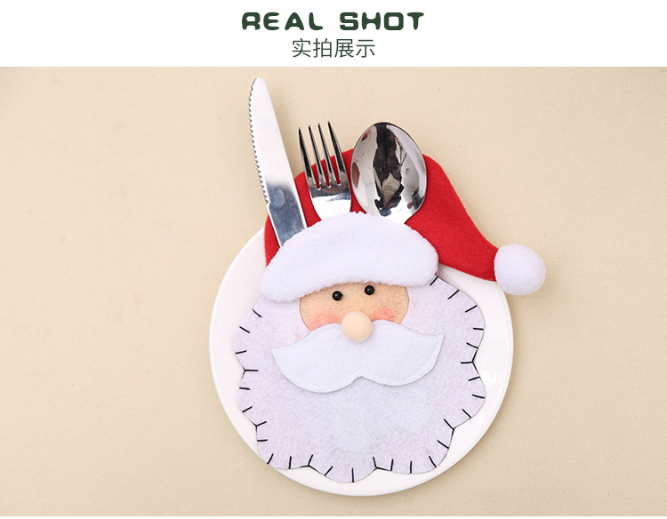 New Christmas products: Santa Claus knife and fork sets, Christmas cutlery bags, and Christmas creative home gifts pic 6