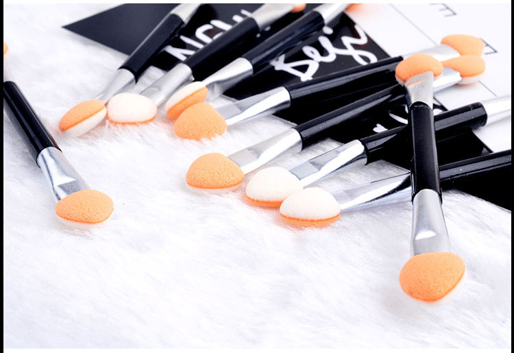 shanilak aluminum tube double-headed rubber small brush Magic Mirror Powder nail tool set, 10 pieces of eyeshadow brush and eyeshadow stick, essential for other nail products pic 5