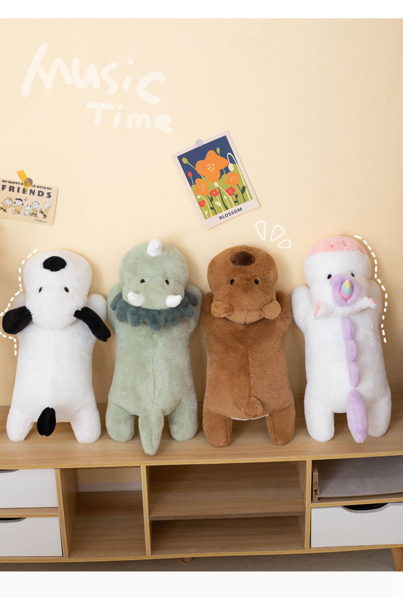 Cute prone throw pillows, animal dolls, plush toys, bed sleeping dolls, soft and adorable dolls, birthday gifts for girls pic 3