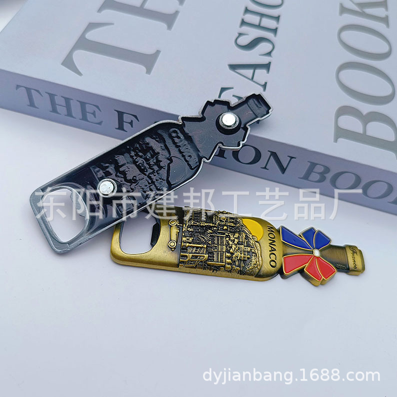 金属旅游纪念品摩纳哥MONACO摩纳哥王宫摩纳哥大教堂锌合金开瓶器详情5