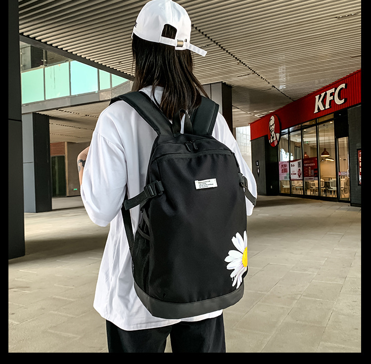 2021 Korean version fashionable couple style cartoon print cool backpack, large-capacity trendy schoolbag for junior and senior high school students pic 31