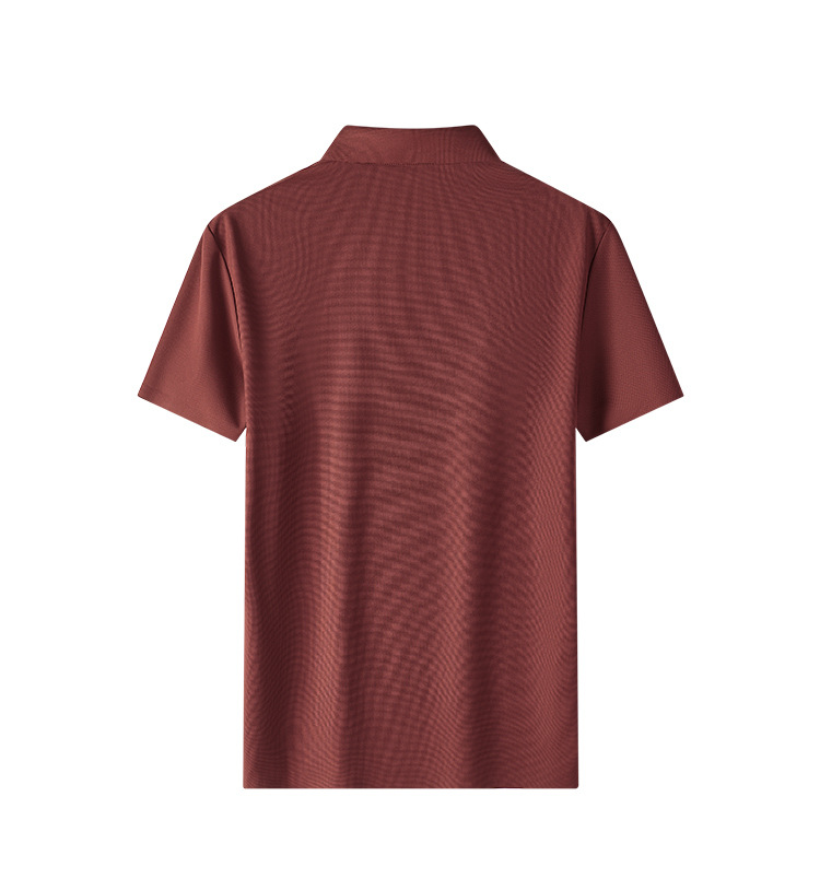 夏季男士冰丝短袖t恤清爽透气细腻柔软休闲轻奢商务舒适polo衫详情19