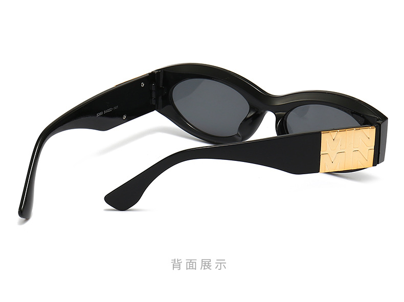 Retro Korean-style sunglasses for women, small frames, funny and individualistic sunglasses for men, 2024 new European and American sunshade sunglasses pic 6