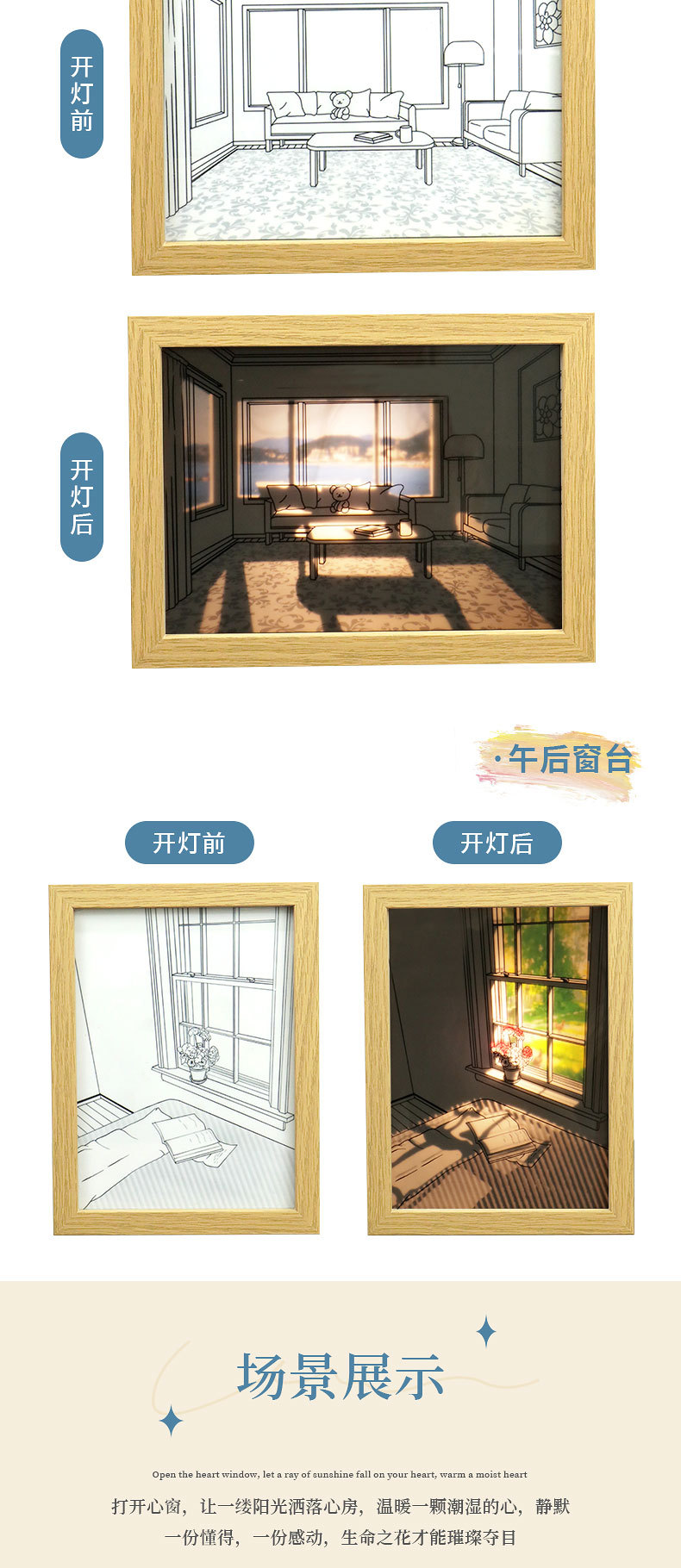 动漫ins灯光画发光装饰画卧室客厅摆件情人节小夜灯生日礼物详情3