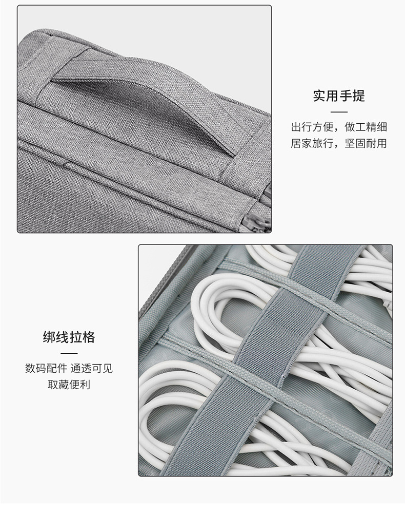 包纳 厂家直销耳机收纳盒数据线数码收纳包硬盘充电宝电源保护套详情11