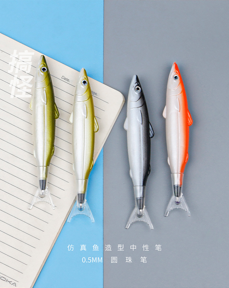 儿童礼品仿真鱼咸鱼圆珠笔可爱卡通解压批发原子笔 新奇学生创意详情11