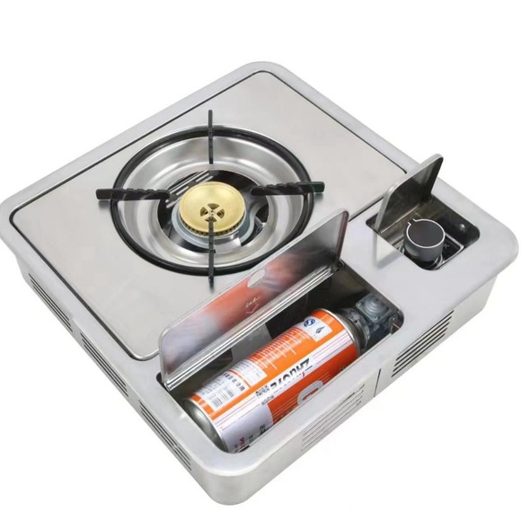 The new Yanhui dual-purpose cassette stove, single-bottle portable fire boiler, barbecue grill and infrared energy-concentrating cassette stove pic 1