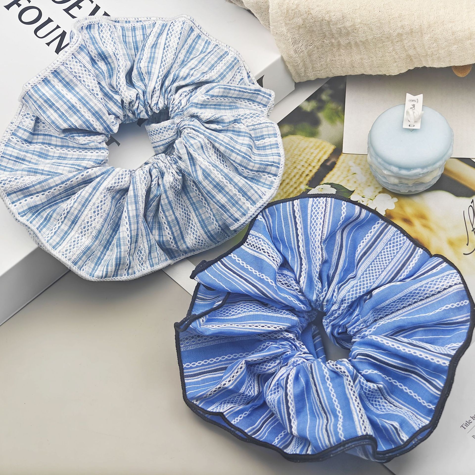 Korean-style large intestine hair band for women, high-end look, high appearance level, ins school style hair band, sweet style, fashionable rubber band hair accessory pic 42