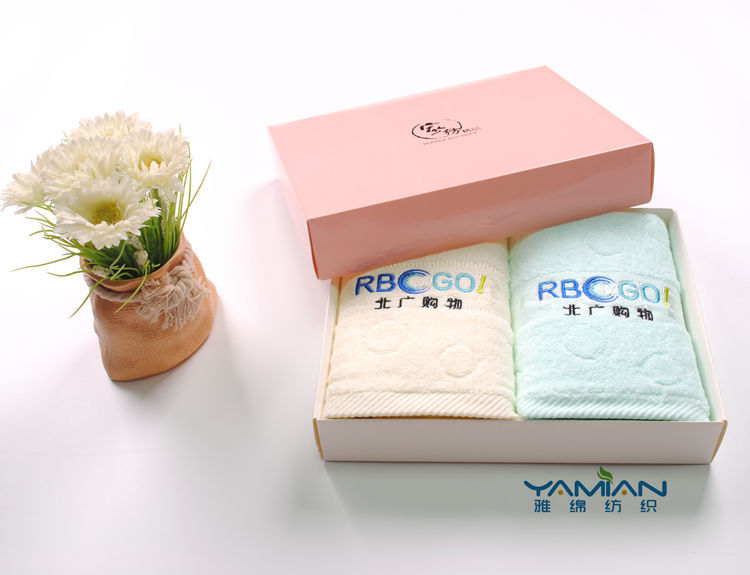 Pure cotton absorbent towel advertising gift towel, 100g available, enterprise LOGO and exquisite packaging, in stock, 4 colors pic 40